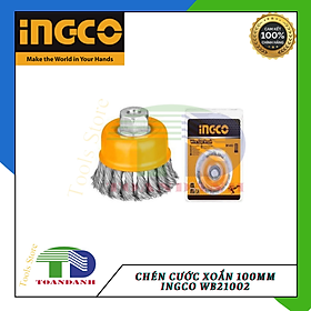 Chén cước xoắn 100mm ingco wb21002