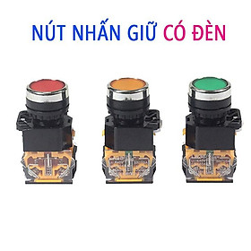 Mua ️FLASH SALE️ Nút Nhấn Giữ Tủ Điện Có Đèn 3 đèn Giá rẻ nhất