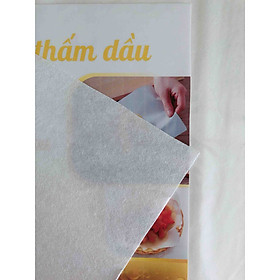 Giấy Thấm Dầu mỡ chiên rán Vinagreen Trắng - Dày 100 tờ