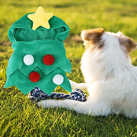 Pet Christmas Tree Costume Dog Costumes Cat Halloween Christmas Cosplay Party