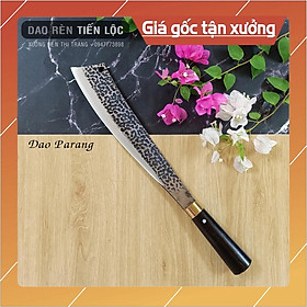 Mua Dao  Chặt Cây Đi Rừng Thép Nhíp Ô Tô Dập Vân 2 Mặt Cao Cấp