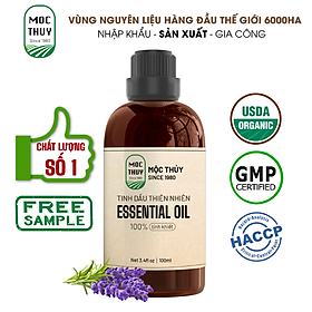 [ĐA DẠNG MÙI] Tinh Dầu Thiên Nhiên Nguyên Chất MỘC THỦY - Essential Oil - Khử Mùi Xông Thơm Phòng, Thư Giãn 100ml/1000ml/ Sả Chanh /Bạc Hà/ Quế/ Oải hương/ Bưởi/ Cam/ Hoa Lài/ Quýt/ Tràm Huế/ Hoa Hồng/ Lavender/ Ngọc Lan Tây/ Tràm Trà/ Sả Java - oải hương - 100ml