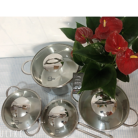 Mua Bộ nồi Fivestar Inox 304 Đúc Liền Khối  4 món  Gồm 3 Nồi  1 Quánh |size16 18 20/24|GiaDụngAnNhiên