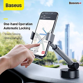 Gía đỡ điện thoại gắn taplo hoặc kính lái ô tô thương hiệu Baseus SUYL-JY01 - Hàng Chính Hãng