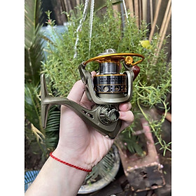 Máy Câu Cá Yumoshi LC 3000 - 7000  Full Kim Loại - 12 bạc đạn Màu Siêu đẹp AnhNamFishing