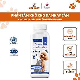 Phấn Tắm Khô Charmie Enchanteur Cho Thú Cưng Có Da Nhạy Cảm 100gr - Fivevet