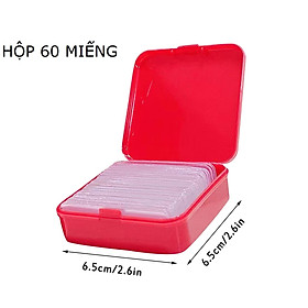 Mua SDG Băng keo hai mặt có thể tái sử dụng Keo dán tường băng nhựa PVC trong suốt băng dính hai mặt không thấm nước hộp 60 miếng Băng keo siêu dính