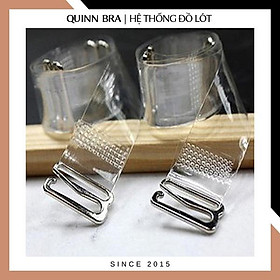 Set Dây Quai Áo Lót Trong Suốt Hàn Quốc cao cấp sợi bún/sợi dẹt siêu dai móc kim loại cho áo ngực QUINN BRA PK001