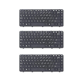 Hình ảnh 3x Keyboard for HP Probook 430 G1 US keyboard with Black Frame
