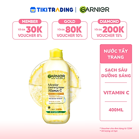 Nước Tẩy Trang Garnier Vitamin C Làm Sáng Da 400ml