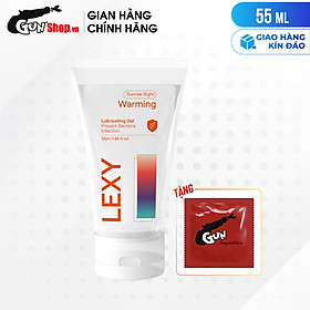 Chai 55ml Gel bôi trơn ấm nóng - Lexy Warming kèm 1 chiếc BCS Gun Super