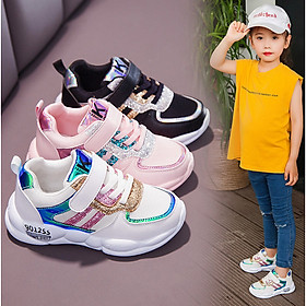 Giày cho bé gái phong cách hàn quốc size từ 4 đến 15 tuổi đế mềm siêu nhẹ