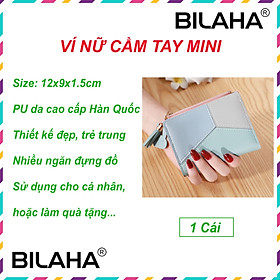 Ví bóp nữ đẹp cầm tay mini ngắn nhỏ gọn bỏ túi thời trang giá rẻ mà đẹp (có hàng sẵn) (Hàng Chính Hãng)