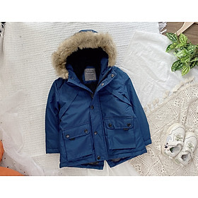 Áo khoác bé trai 1-8 tuổi lót lông Primark xuất xịn, Áo Parka cho bé cao cấp kiểu dáng khỏe khoắn thời trang