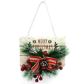 Bảng Gỗ Treo Trang Trí Giáng Sinh 20cm - Merry Christmas