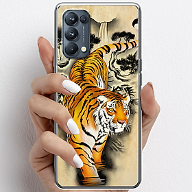 Ốp lưng cho Oppo Reno5, Reno5 Pro (5G) nhựa TPU mẫu Cọp tranh vẽ