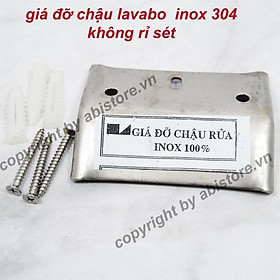 Mua Pát/ Giá đỡ chậu / bồn rửa mặt nhà tắm inox 304 chống rỉ kèm ốc vít