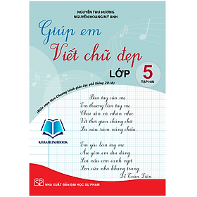 Sách - Giúp em viết chữ đẹp lớp 5 - tập 2 (Theo SGK CD và KNTT) (KP)