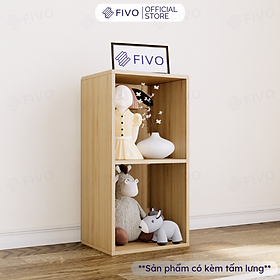 Mua Kệ Sách Tổ Ong Vân Gỗ FIVO FB01  Có Tấm Lưng Dày Dặn  Đa Năng Dùng Để Làm Giá Sách  Kệ Giày  Kệ Tivi  Tủ Đầu Giường - Hàng Chính Hãng