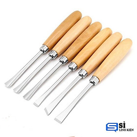 Mua Bộ 6 mũi đục gỗ dao điêu khắc gỗ mini lưỡi thép hợp kim SK2