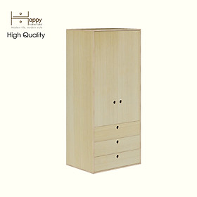 Mua HAPPY FURNITURE   Gỗ tự nhiên   Tủ quần áo 2 cửa mở gỗ Plywood - SANARI   TCM_199   80cm x 59cm x 180cm DxRxC