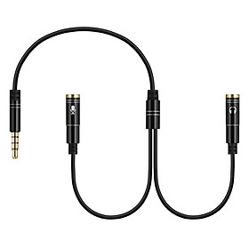 Bộ Chuyển Đổi Tai Nghe Di Động Đầu Cắm 3.5mm Với Đầu Nối Âm Thanh Và Mic-rô