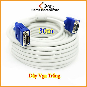 BÁO GIÁ Dây Cáp Tín Hiệu Vga 20m | Shopee Lazada Sendo Tiki mới nhất 10 Dây Cáp Tín Hiệu Dài 10m -15m - 20m - 30m Màu Trắng Chống Nhiễu.Hàng Chất Lượng -