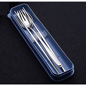 Mua Bộ Dụng Cụ Ăn Uống 03 Món Đũa Thìa Dĩa. Chất Liệu Thép Không Gỉ 304