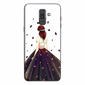 Ốp Lưng Dành Cho Điện Thoại Samsung Galaxy J8 2018 - Cô Gái Đầm Đen
