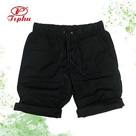 Short kaki lưng thun Amazing, quần nam lửng, dáng thể thao năng động, bigsize - Đen-2981 - 30-(56-58kg)