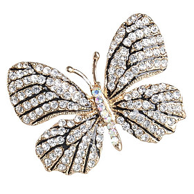 Colorful Crystal Rhinestone Butterfly Wedding Party Brooch Pin Jewelry