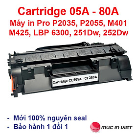 Hộp mực 05A 80Adùng cho máy in HP Pro 400 M401, M425, P2035, P2055