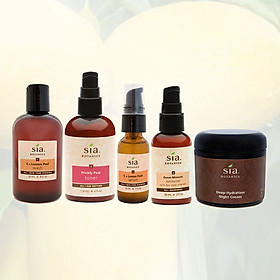 Bộ Kem Dưỡng Trắng Sáng Da Tinh Chất Vỏ Chanh C+ Số 2 Sia Botanics