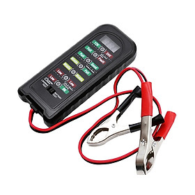 Car Battery Tester Auto Tester Tool Automotive Load Tester Indicator 12V 24V Car Battery Analyzer Premium Durable High Performance