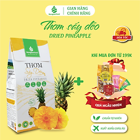 Thơm sấy dẻo Nonglamfood hộp 100g | Ăn vặt tốt cho sức khỏe | Healthy Snack