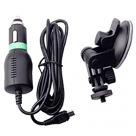 2x Suction Cup Windshield Mount Holder + Car Charger for   SJ4000 Camera