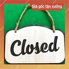 Bảng closed gỗ treo tường