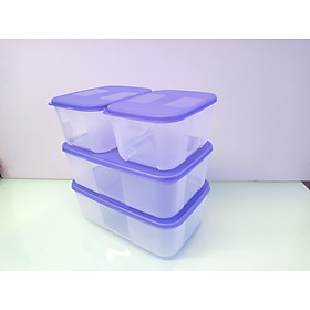 Mua BỘ HỘP TRỮ ĐÔNG ( 2 hộp 1 5L   2 hộp 650ml )màu nắp xanh