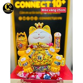 Mua Mèo Thần Tài Vẫy Tay Phát Tài Phát Lộc Gốm Sứ Cao Cấp