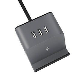 Ổ Cắm Sạc Không Dây 3 Cổng USB Có Giá Đỡ Điện Thoại Xiaomi Aigo (5W)