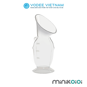 MinikOiOi Cốc hứng sữa rảnh tay chất liệu silicone cao cấp có kèm dây đeo cho mẹ