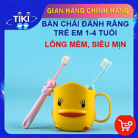 Bàn Chải Đánh Răng Trẻ Em Jodily 1-4 Tuổi Siêu Mền Mại Dành Cho Bé Tập Đánh Răng   - Trẻ em 1-4 tuổi