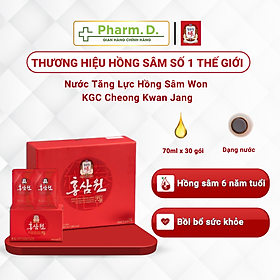 Nước Tăng Lực Hồng Sâm Won KGC Cheong Kwan Jang (70ml x 30 gói)