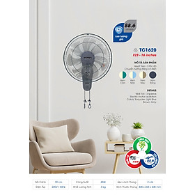 Mua Combo 2 cây Quạt treo 2 dây F23 TC1620 ( 1 thùng / 2 cây )- Hàng chính hãng ( giao màu ngẫu nhiên )