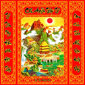 Mua Tranh dán tường trang trí bàn thờ phòng thờ Cửu Huyền Thất Tổ CHTT_001 nhiều kích thước