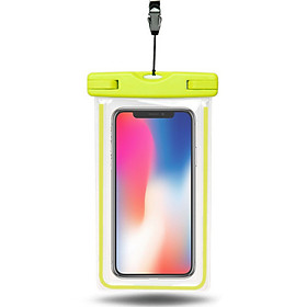 Mua Túi chống nước dạ quang WaterProof phát sáng trong tối cho điện thoại 6 inch chuẩn chông nước IPx8 cao cấp (vàng) - Hàng nhập khẩu