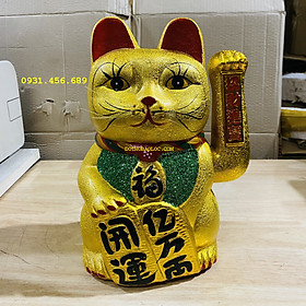 Mua Mèo thần tài sứ kim sa mang lại may mắn tài lộc cho gia chủ cao 30cm