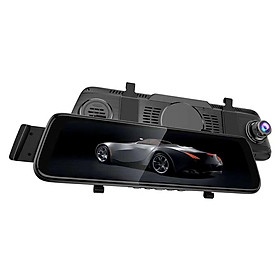 10-inch 2.5D Media Dashcam HD Night Vision Dual Lens Car Camera