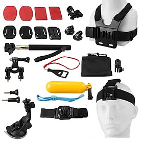 Bộ Phụ Kiện Đa Năng Cho Camera Hành Trình Hành Động PK47 23 in 1 Action Cameras & Sport DV Accessories - Hàng Chính Hãng
