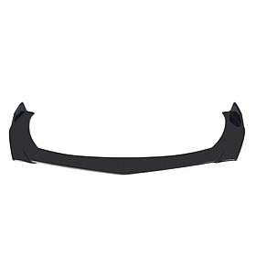 4 Pieces Car Front Bumper Lip Body Kit Spoiler Splitter ABS Bumper Canard Lip Splitter Universal